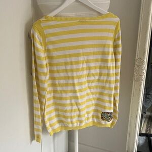 Joe Fresh Yellow and White Striped Sweater - with Magic School Bus